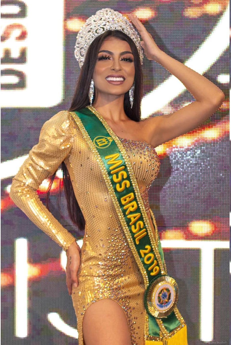 Juliana Malveira com a faixa de Miss Brasil 2019